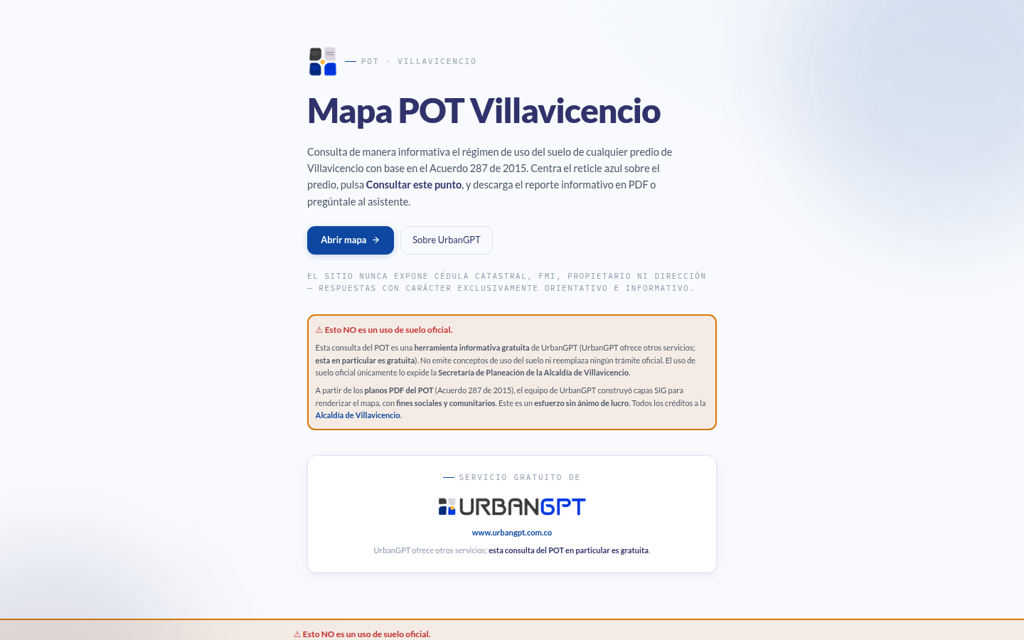 Vista de UrbanGPT POT